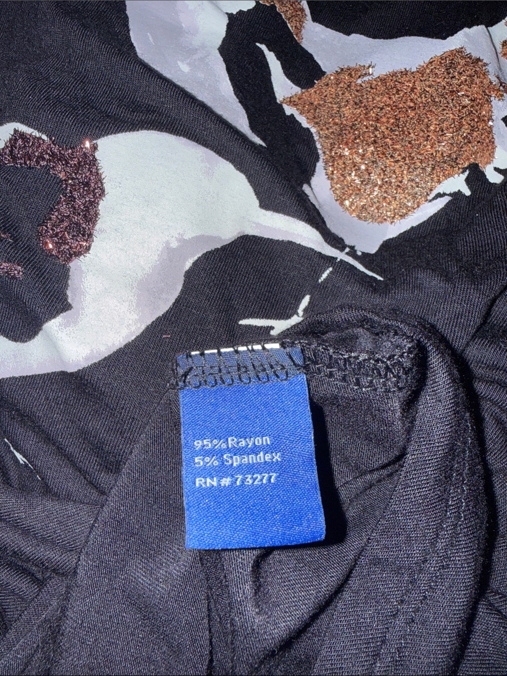 Pair of Black Short Sleeve Tees with Shimmer! - Picture 11 of 11